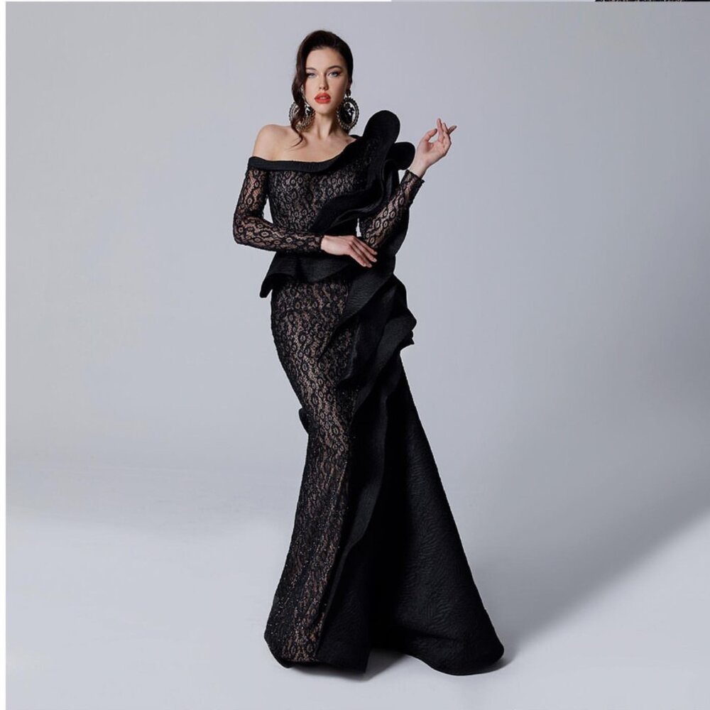 Fousad Sarkis Gold/Champayne dress - Picture 2 of 2